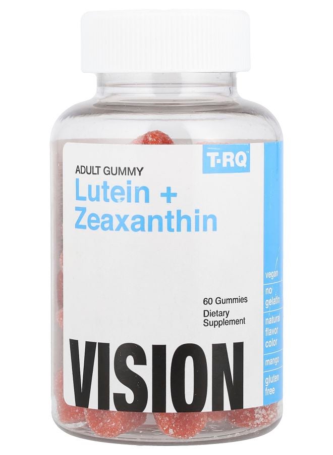 TRQ Adult Gummy Lutein + Zeaxanthin Mango 60 Gummies
