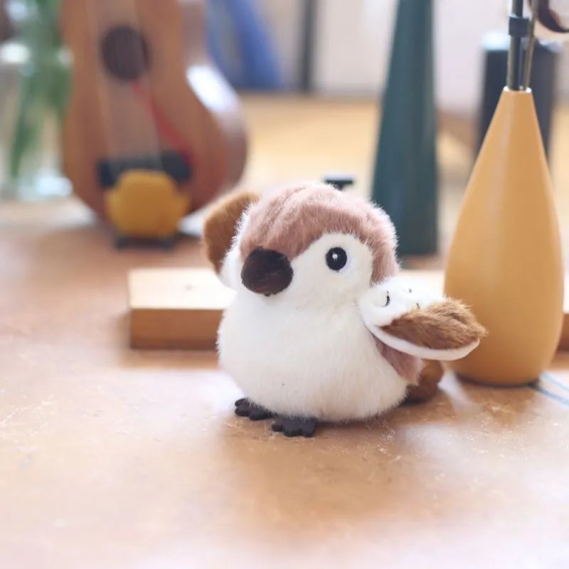 Cute and soft sparrow keychain - Image 4