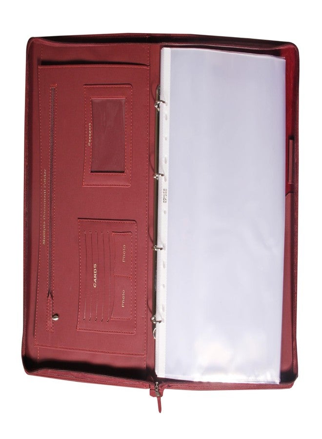 Sukeshcraft Pu Multiuse 25 File Sleeve for Documents, Certificates, Fixed Deposit Receipt, Portfolio B4 Size Documents Holder for Sports, Office, Home, School - Image 3