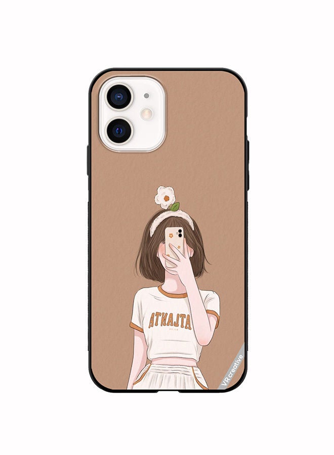 VR CREATIVE Protective Case Cover For Apple iPhone 11 Flower On Head Design Multicolour - Image 1