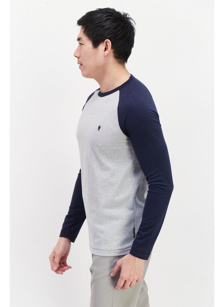 French Connection Men 2 Pcs Round Neck Long Sleeve Brand Logo T-Shirt, White  - Image 3