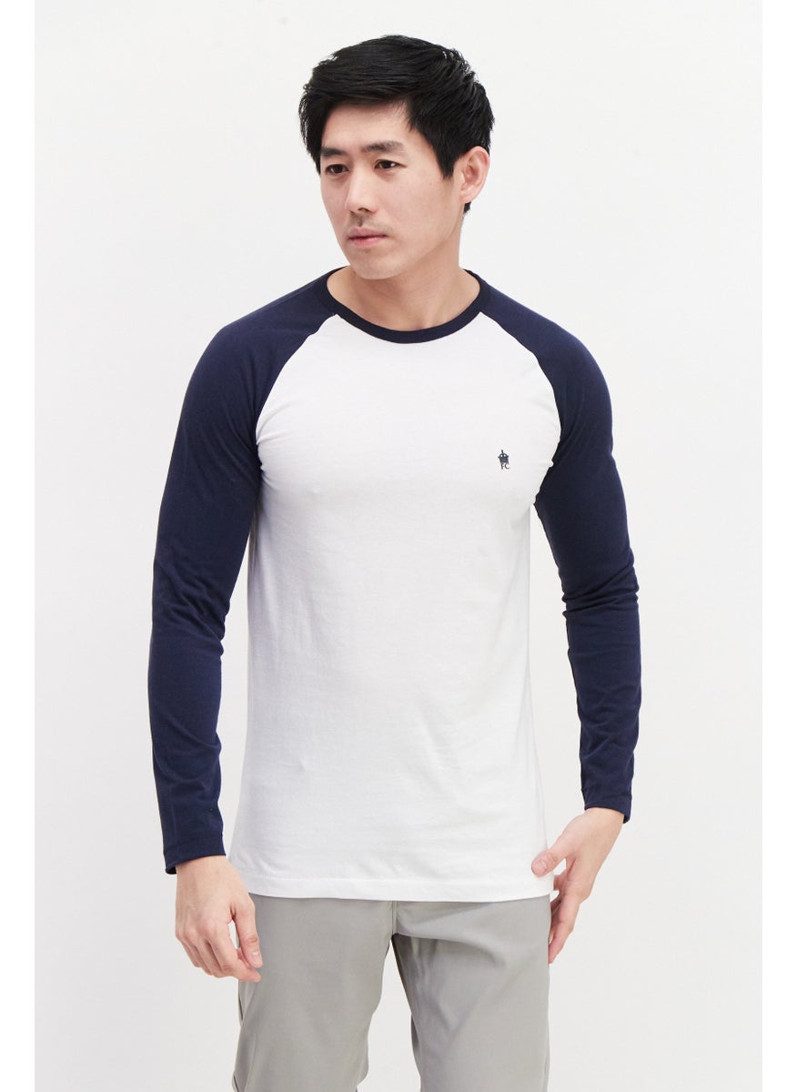 French Connection Men 2 Pcs Round Neck Long Sleeve Brand Logo T-Shirt, White  - Image 5