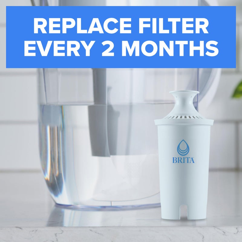 Brita Plus Water Filter, BPA-Free, High-Density Replacement Filter for Pitchers and Dispensers, Reduces 2x Contaminants*, Lasts Two Months or 40 Gallons, Includes 4 Filters - Image 3