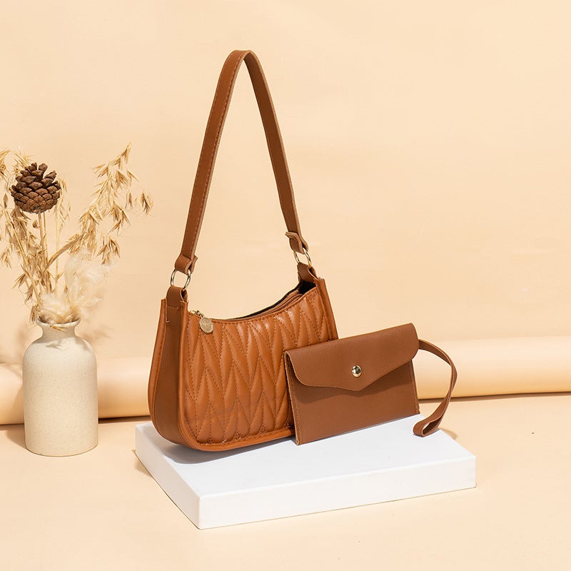 Fashion Embroidered Shoulder Underarm Bag 2023 All-Match Casual Women'S Bag Factory Delivery - Image 1