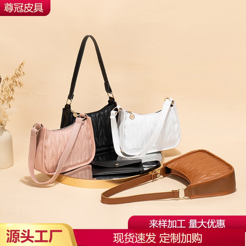 Fashion Embroidered Shoulder Underarm Bag 2023 All-Match Casual Women'S Bag Factory Delivery - Image 2
