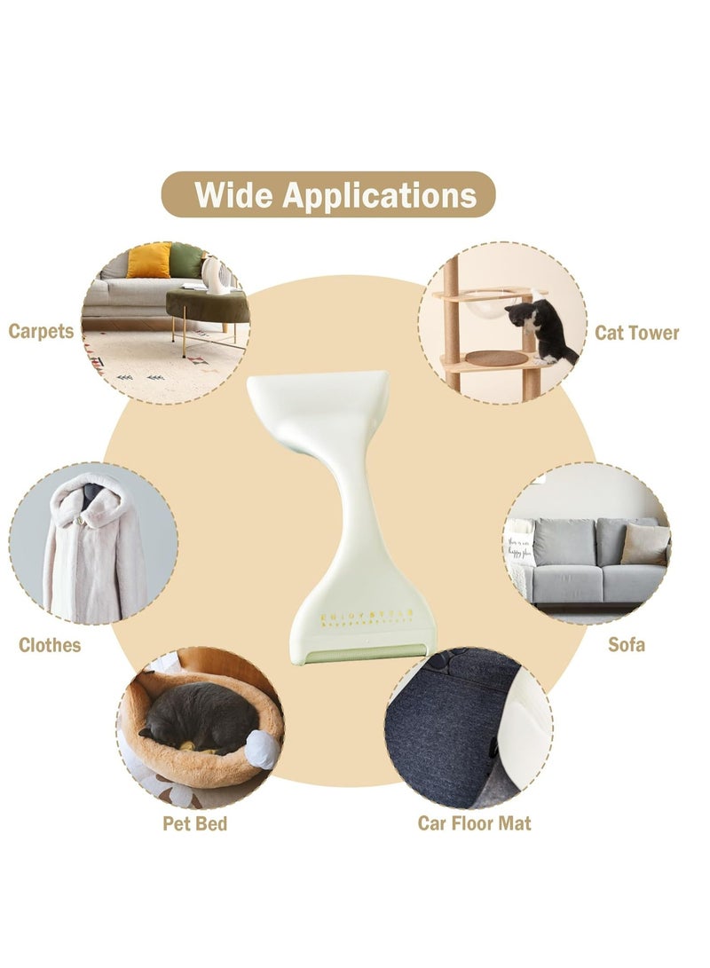 Loquat Double-Headed Lint Remover and Fabric Shaver for Clothing, Plush Furniture, Blankets, and Sofas (Green) - Image 4