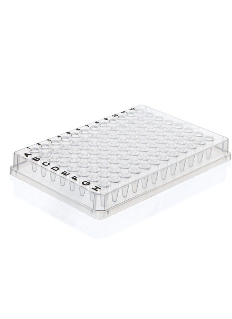 Cellpro ProCycle Standard PCR Plates, NonSkirted, 96 x 0.2ml Well, BLACK PRINTED Alphanumerics, A12 cut corner, 10/Pk  - Image 1