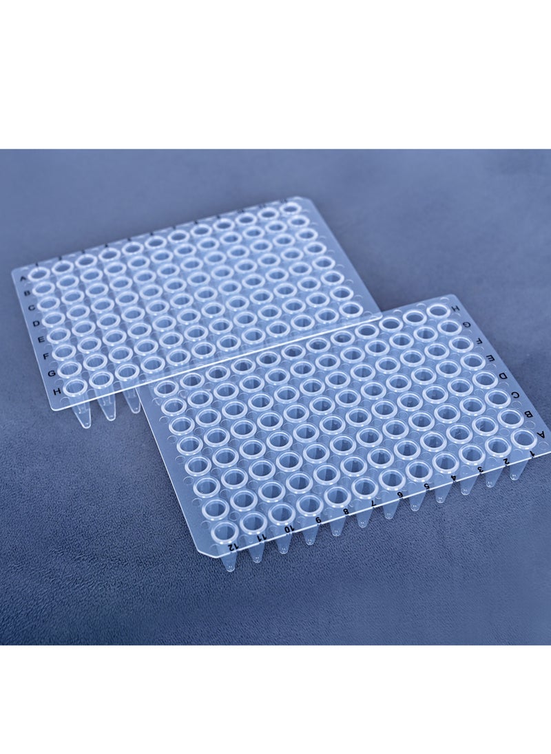 Cellpro ProCycle Standard PCR Plates, NonSkirted, 96 x 0.2ml Well, BLACK PRINTED Alphanumerics, A12 cut corner, 10/Pk  - Image 2