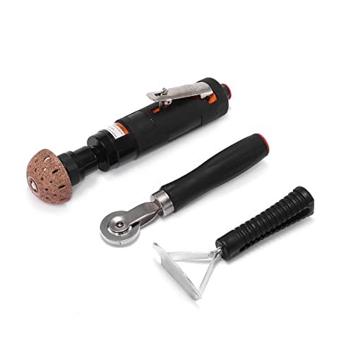 POWER AERO NOVIA Pneumatic Tire Buffer Full Kit Air Tire Grinder with Tire Patch Roller and Tire Scraper