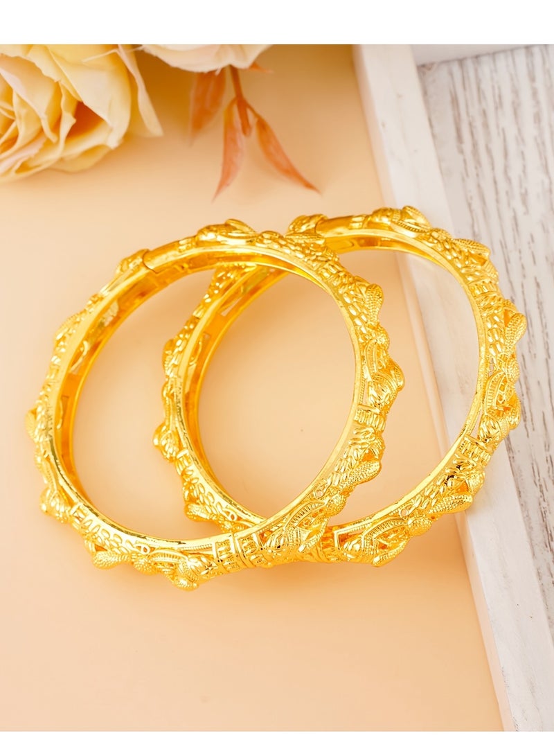 FASHION Carved Printed Hollow Women's Fashion Bracelet  - Image 2