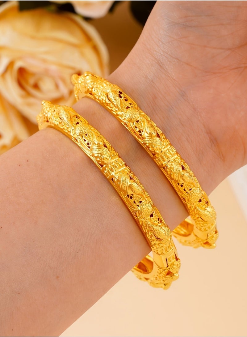 FASHION Carved Printed Hollow Women's Fashion Bracelet - Image 4