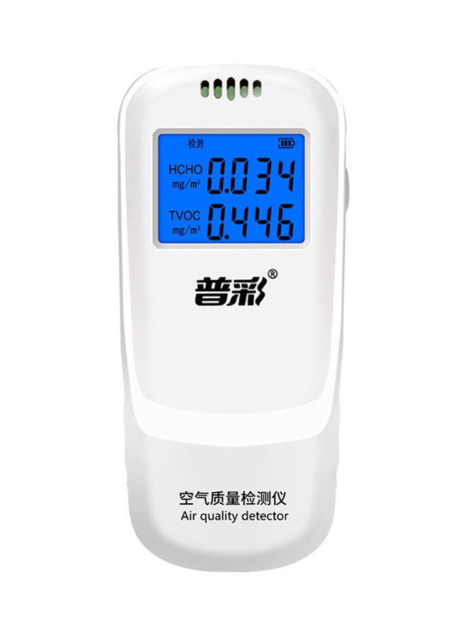 NIBEMINENT Portable Air Quality Tester White  - Image 1