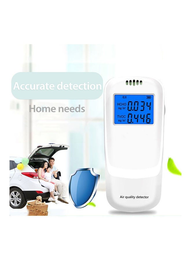 NIBEMINENT Portable Air Quality Tester White  - Image 3