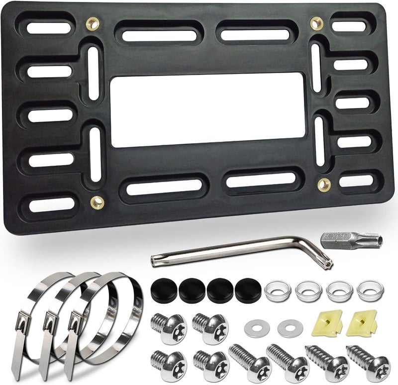 BGGTMO Front License Plate Bracket with Screws - Image 1