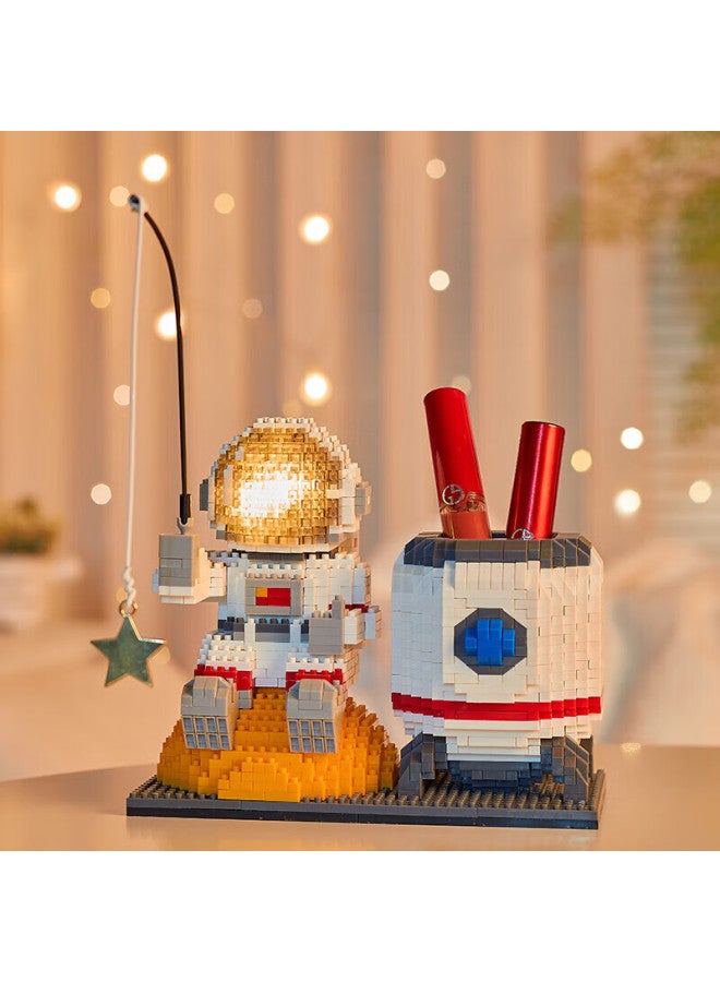 Buluqi Astronaut Pen Holder Building Blocks Educational Toy For Girls 6-12 Years Old, Children's Toy For Boys, Birthday And New Year Gift - Image 2