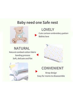 Hanayo 6-Piece Set of High-quality Cotton Baby Crib Cot Bumper Cushion With 100% Polyester Filling  - Image 5
