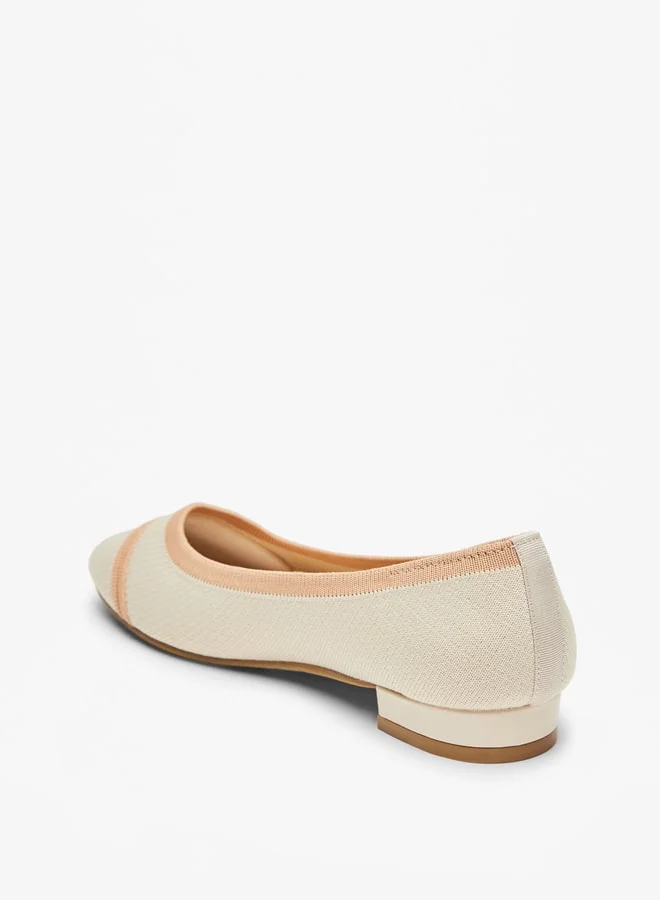 سيليست Women's Textured Slip-On Ballerina Shoes