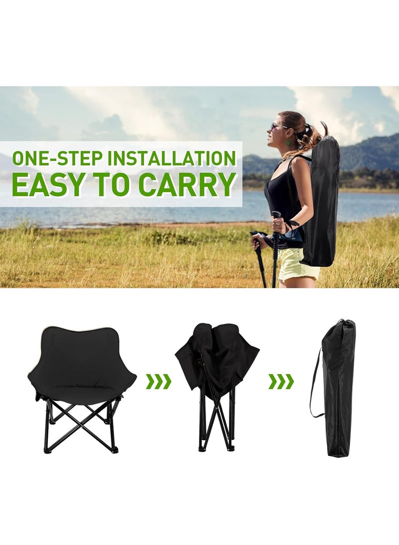 LINGWEI Outdoor Camping Chair with Carry Bag Lightweight seat Portable Heavy Duty Foldable Chair for Camping, Hiking,Fishing, Beach, BBQ and Picnics - Image 5