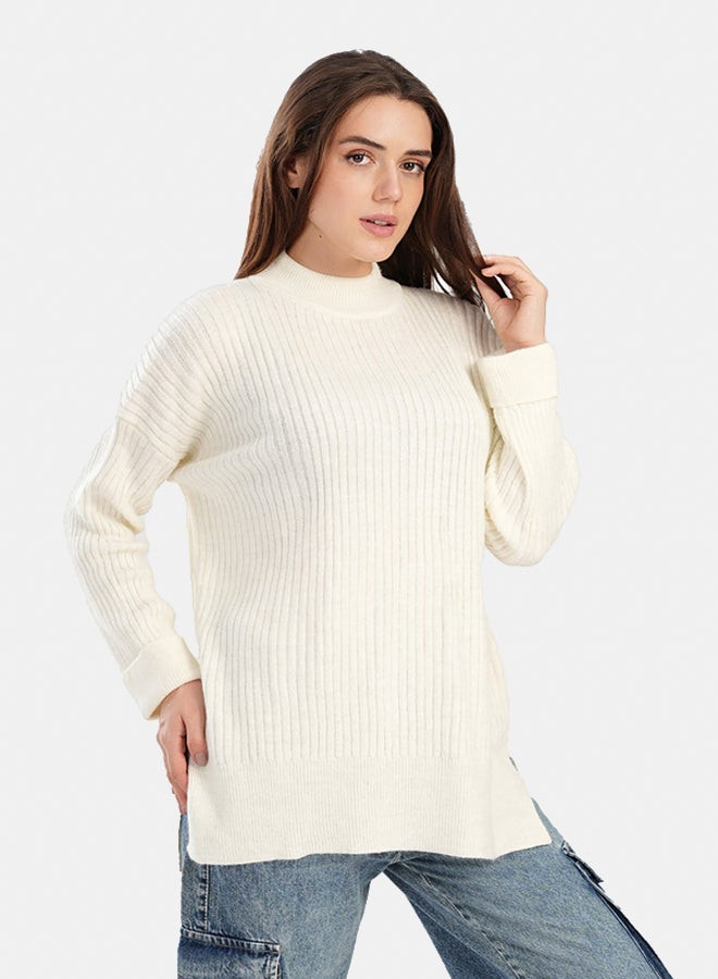 Carina Relaxed Fit Ribbed Pullover - Image 1