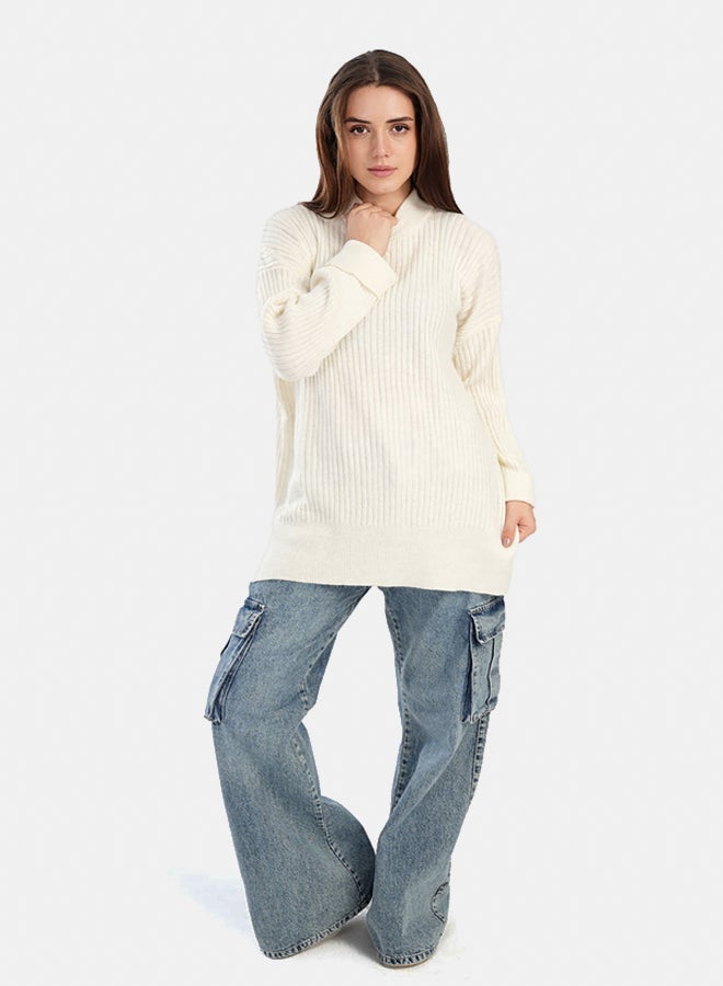 Carina Relaxed Fit Ribbed Pullover - Image 3