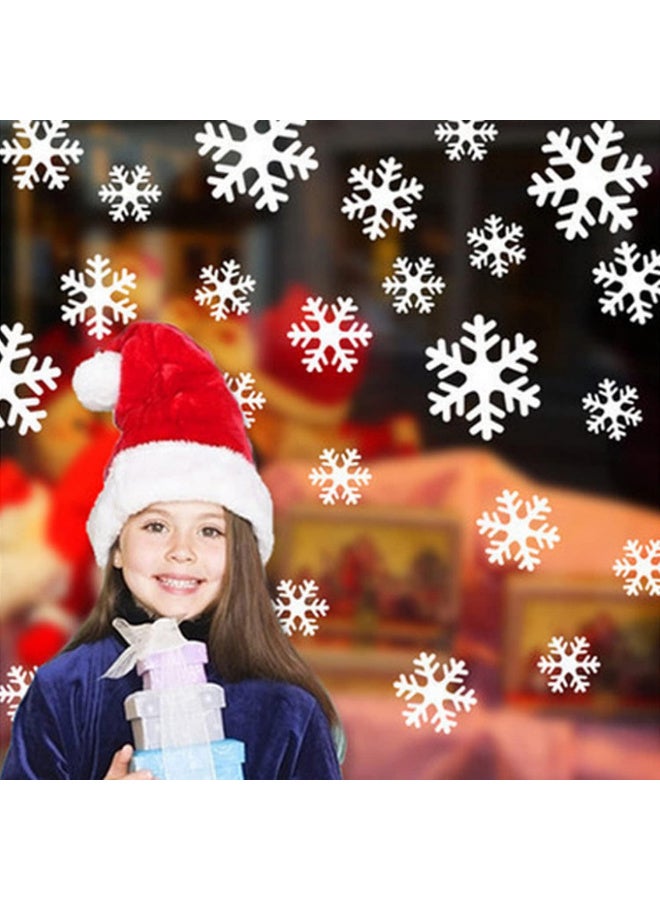 (5-Sheet) Christmas Window Clings Snowflakes Window Decals Static Window Stickers for Christmas Decorations Window Decor Ornaments Xmas Party Supplies Thanksgiving Party Decor - Image 1