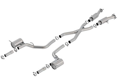 BORLA 140756 Cat-Back Perf. Exhaust System for 2018-2021 Jeep Grand Cherokee Trackhawk WK2 6.2L V8 Automatic Transmission All Wheel Drive. Tips NOT Included Re-use Factory Tips or Optional Borla Tips. - Image 4