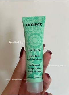 amika Amika The Kure Multi-Task Repair Treatment 30ml – Intensive Strengthening & Revitalizing Hair Mask for Damaged, Over-Processed Strands  - Image 4