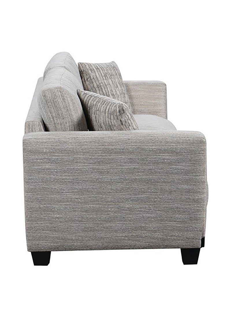 ROYALOAK Archer 3 Seater Sofa – Modern Comfortable Sofa for Living Room with Beige Fabric Upholstery & Sturdy Wooden Base  - Image 4