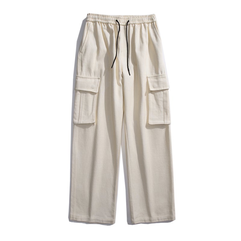 Workwear Pants For Men And Women Loose Straight American Style High-Grade Casual Wide-Leg Pants - Image 1