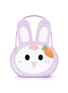 Lazada Lazada Easter Bunny Basket Bag Rabbit Bucket Tote for Easter Egg Hunts Easter Decors Candy Gift Basket Purple 6"  - Image 3