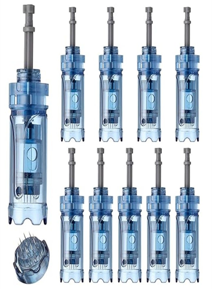 Dr.pen 10-Pack Dr.Pen Microneedle Pen Needle Cartridges - Compatible with Dr.Pen A9, A11, A8S, M8S Models, Disposable Replacement Parts with Bayonet (12 Needles)  - Image 1