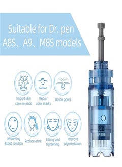 Dr.pen 10-Pack Dr.Pen Microneedle Pen Needle Cartridges - Compatible with Dr.Pen A9, A11, A8S, M8S Models, Disposable Replacement Parts with Bayonet (12 Needles)  - Image 2