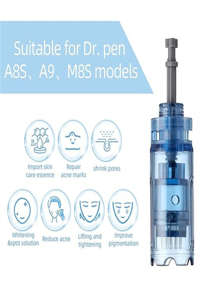 Dr.pen 10-Pack Dr.Pen Microneedle Pen Needle Cartridges - Compatible with Dr.Pen A9, A11, A8S, M8S Models, Disposable Replacement Parts with Bayonet (12 Needles)  - Image 2