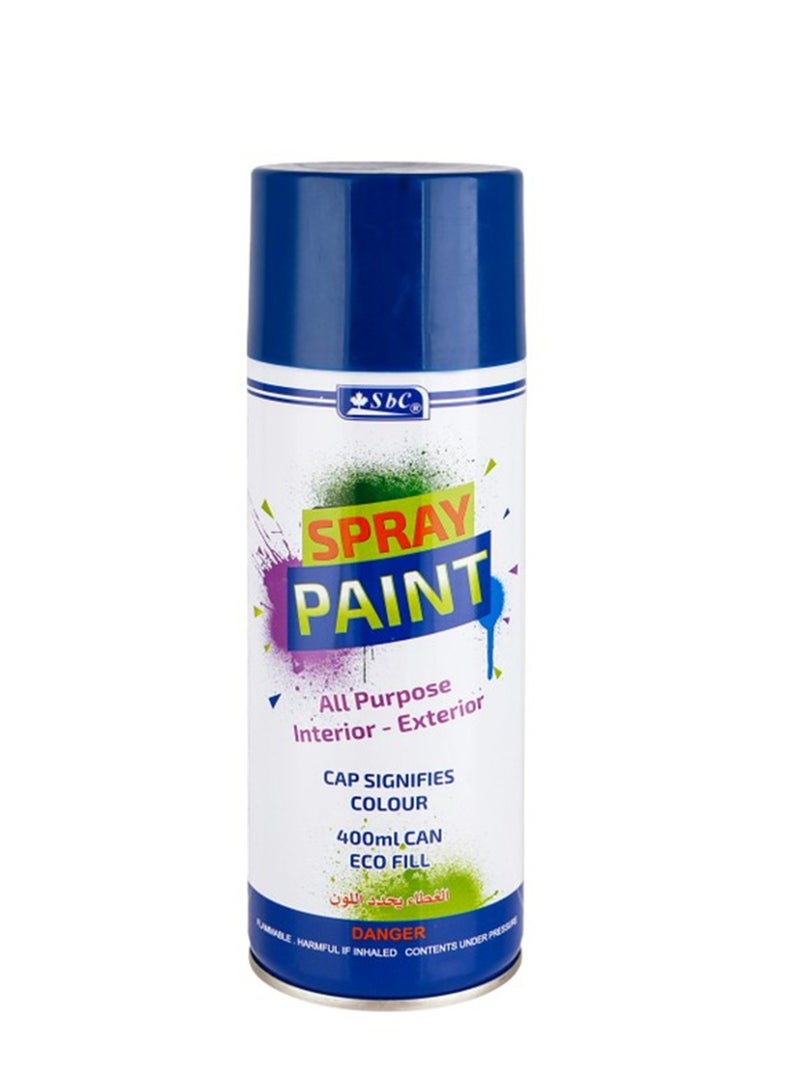 SBC All Purpose Spray Paint 400ml Content Dark Blue - Image 1