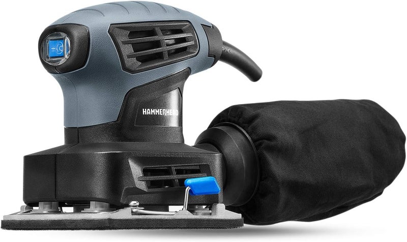 HAMMERHEAD 2.0-Amp 1/4 Sheet Palm Sander with 12pcs Sandpaper– HAPS020 - Image 2