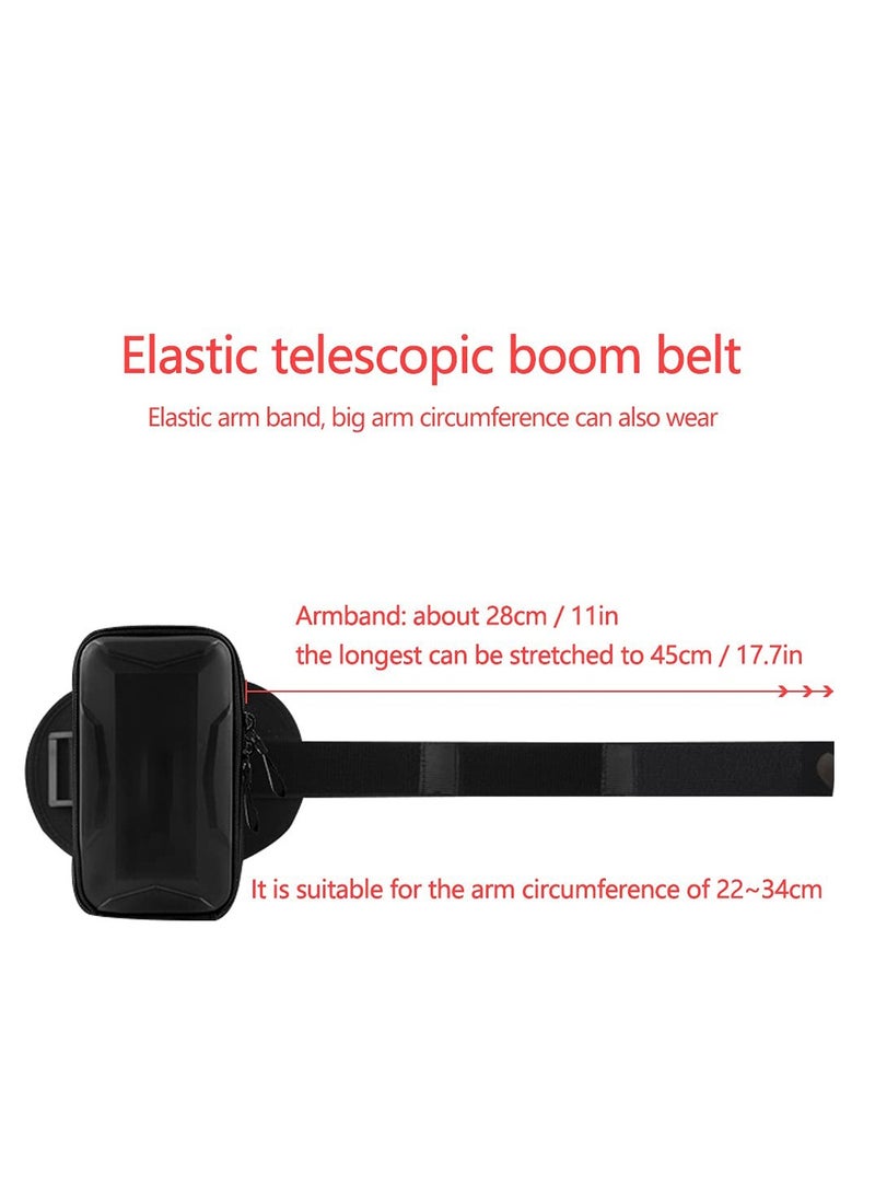 Excefore Outdoor Sports Multifunctional Armband Waterproof Running Sports Fitness Mobile Arm Bag, Compatible with for 11 Pro Max 11 XS XR 8, Galaxy S20 S10 S9 Plus for Men & Women (Black) - Image 3