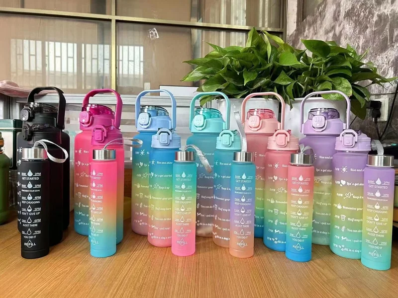 Banadaal Motivation 3-Piece Water Bottle (2 L 900 ml 300 Ml)