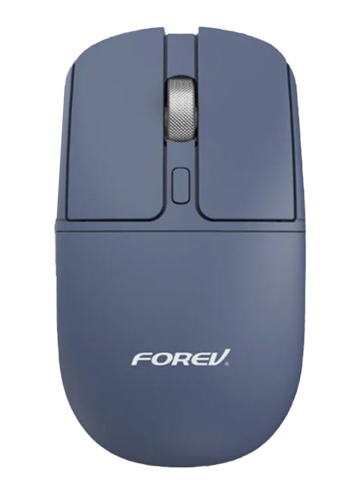 فوريف ماوس مكتب لاسلكي FV-386 - 4 أزرار صامتة 2.4 جيجا هرتز نطاق 10 متر - تصميم أسطواني غير قابل للانزلاق 1600 نقطة في البوصة ، أزرق  - Image 1