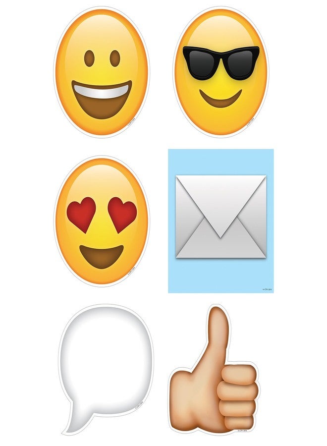Creative Teaching Press Emoji's Cut Outs, 6" (6068) - Image 1
