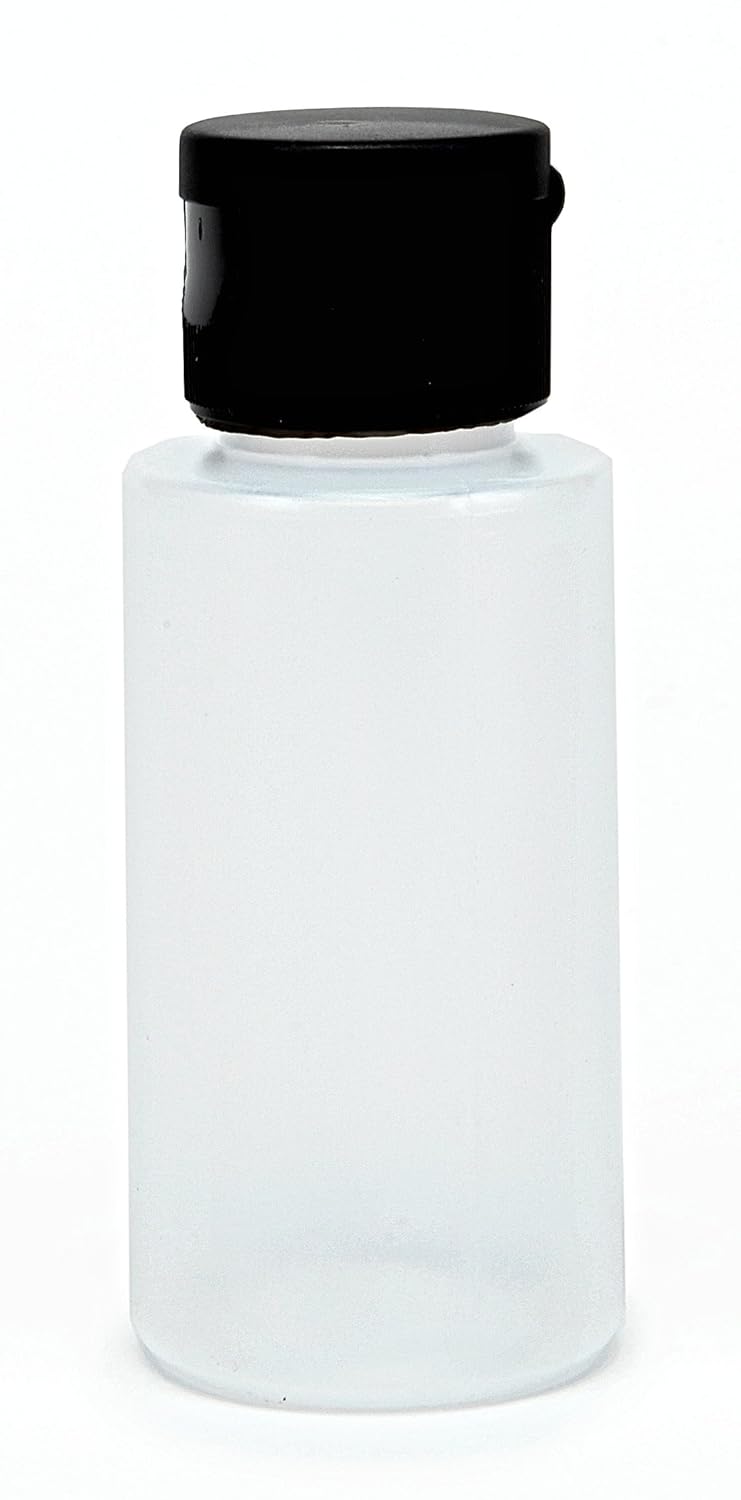 Vivaplex 12 Clear 2 oz Plastic Squeeze Bottles with Black Flip Top Caps - Image 5