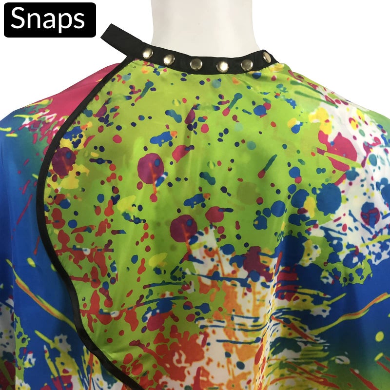 Pelocapa Salon Cape for Women, Hair Cutting Cape with Snap Closure, Professional Large Barber Stylist Hairdresser Cape, Waterproof & Light Weight & Machine Washable- 63â€Ã— 56â€ (Colorful) - Image 3