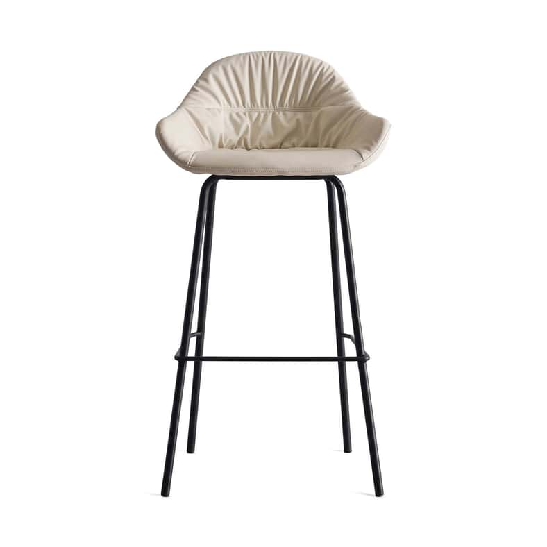 Pan Home كرسي بار مالاكا - أبيض للرجال والنساء - Image 5