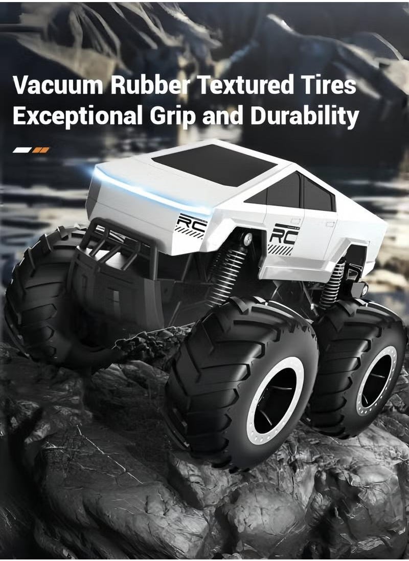 XiuWoo Remote Control Car Off-Road Pick-up Truck, 4WD Waterproof Cybertruck Toy RC Cars for All Terrain,1:16 Scale Remote Control Car Off-Road Pick-up Truck,2.4GHz,Gifts for Boys/Girls  - Image 4