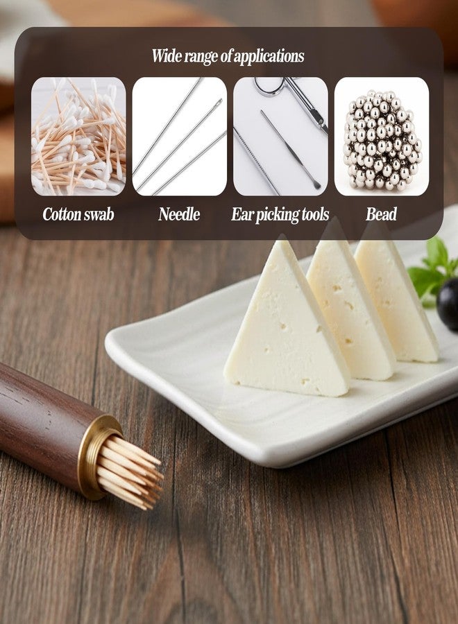 guduling 6pcs Wooden Toothpick Holder, Wood Pocket Toothpick Holder for Purse, Portable Pocket Toothpicks Holders for Toothpicks Needle and Other Small Object Women Men - Image 5