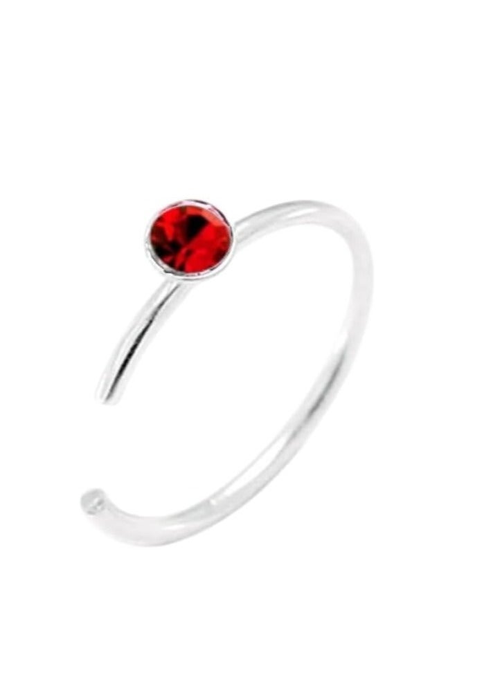 maya accessories nose ring piercings surgical stainless steel 5 peices (mixed random colors) - Image 2