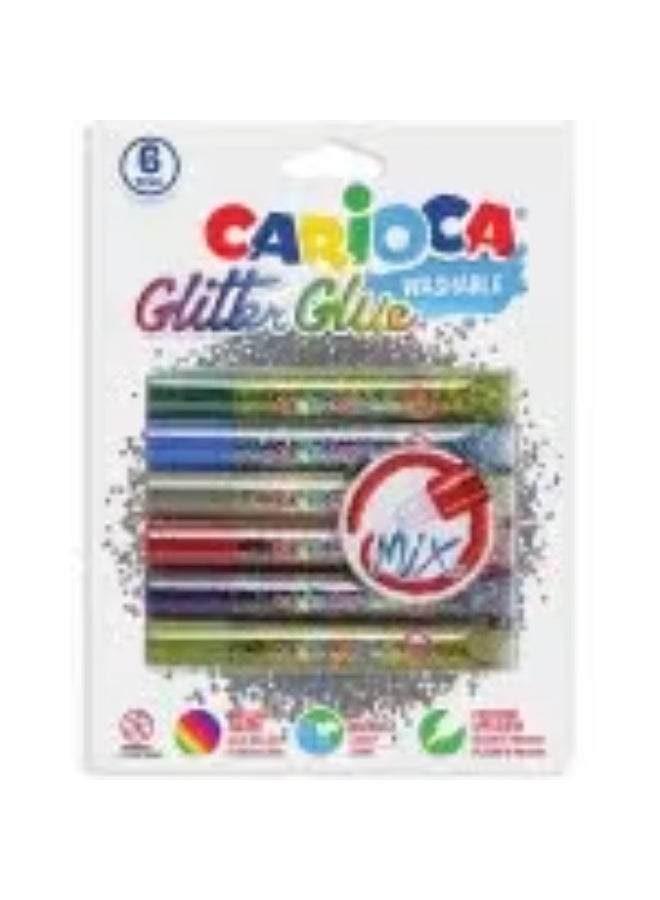 كاريوكا مزيج غراء لامع من كاريوكا، 6 قطع، 42112 - Image 1