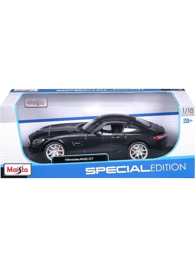 Maisto - Maisto 1:18 Scale Special Edition Mercedes AMG GT Model Car, Black - Image 1