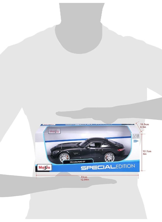 Maisto - Maisto 1:18 Scale Special Edition Mercedes AMG GT Model Car, Black - Image 1