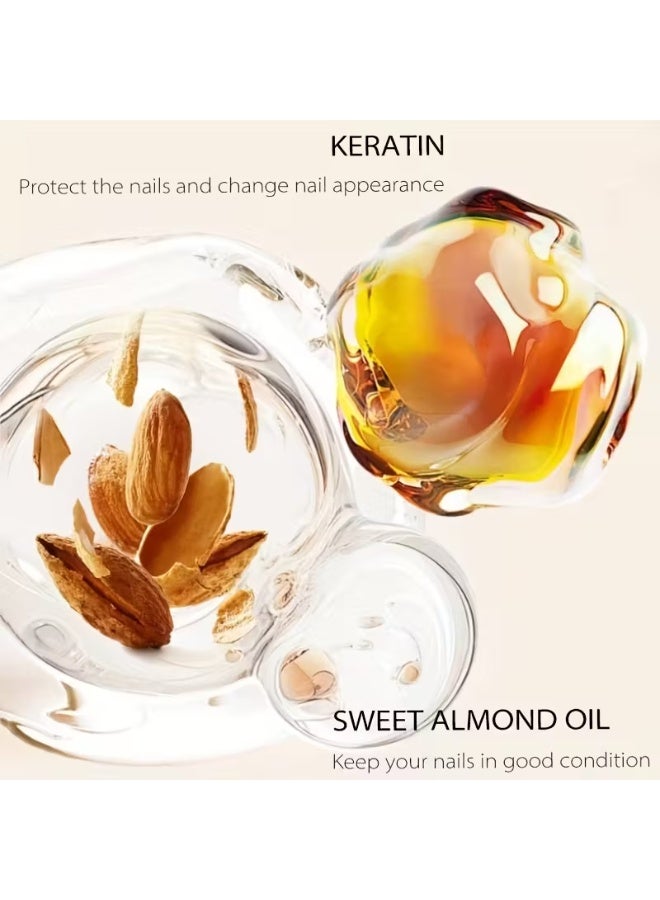 أوكويست زيت العناية بالبشرة، جل الكيراتين للأظافر، مقوي للأظافر بفيتامين E وزيت اللوز الحلو، يحمي الأظافر بعمق، يغير مظهر الأظافر، يرطب وينعم الأظافر، يحافظ على الأظافر في حالة جيدة، مقوي للعناية بالأظافر - Image 5
