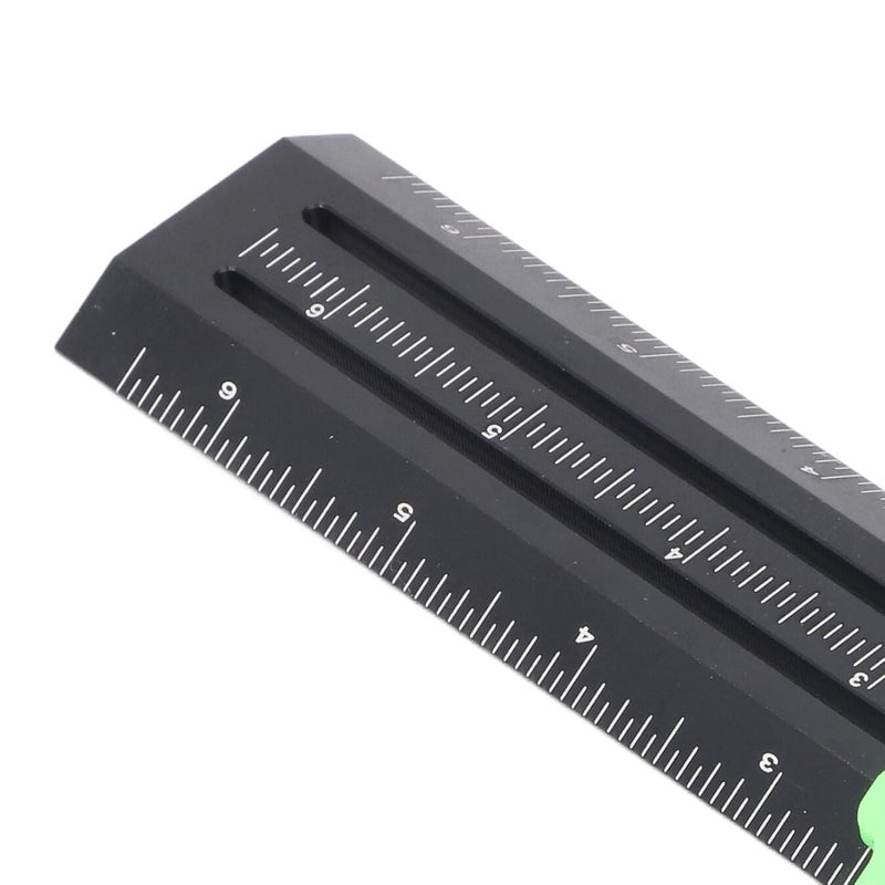 Green T Type Scribing Tool Steel Needle Double Line Marking Ruler Woodworking Sliding Measurement - Image 3